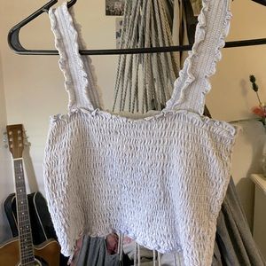 light purple cropped tank